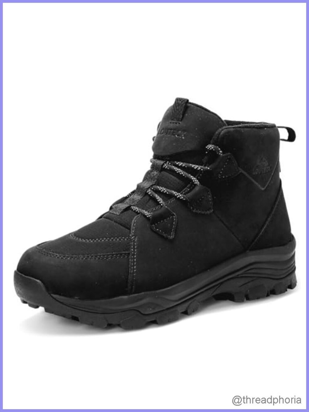 Waterproof Suede & Nylon Hiking Boots Insulated Ankle Winter Outdoor